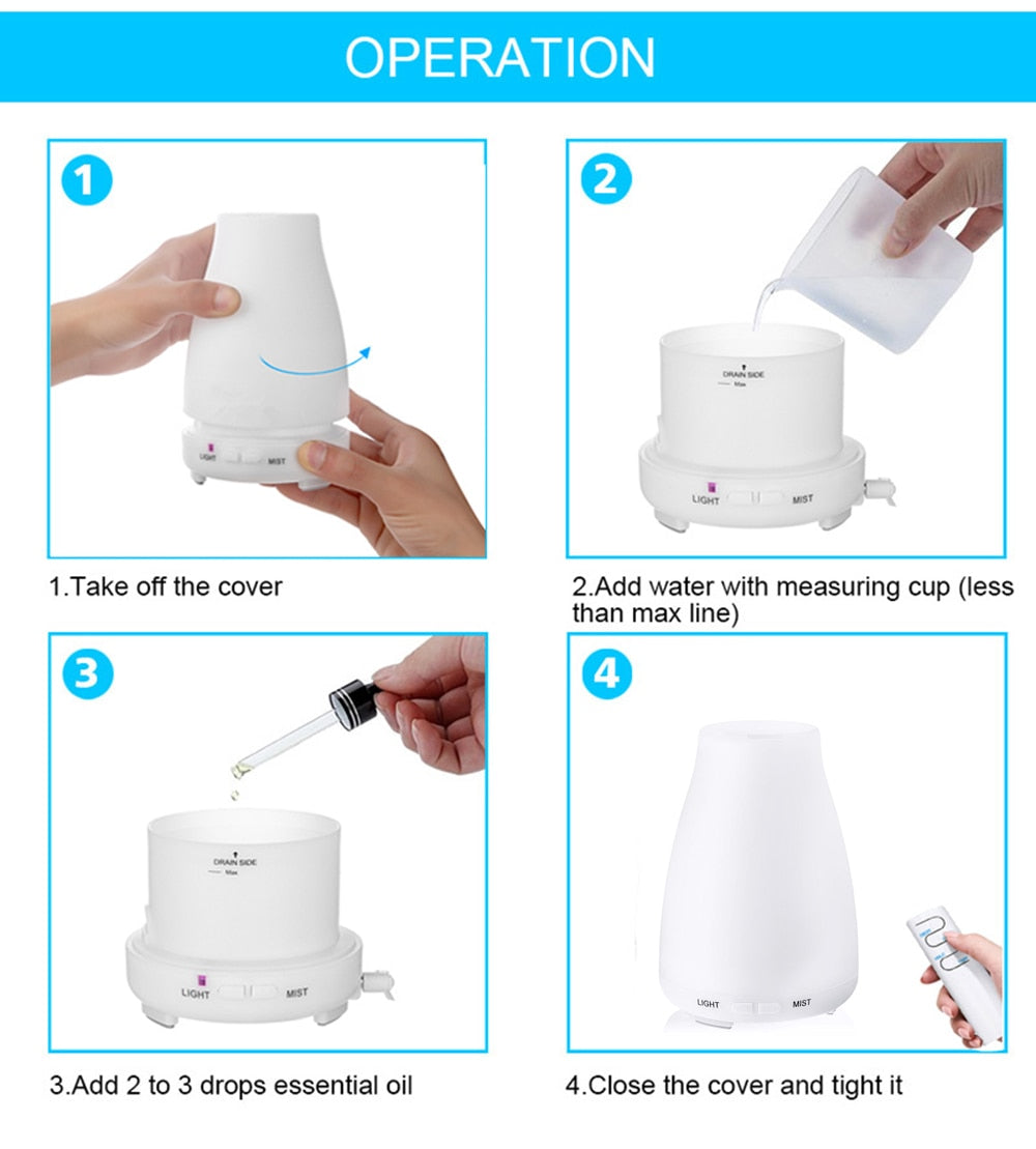 200ml Ultrasonic Air Humidifier